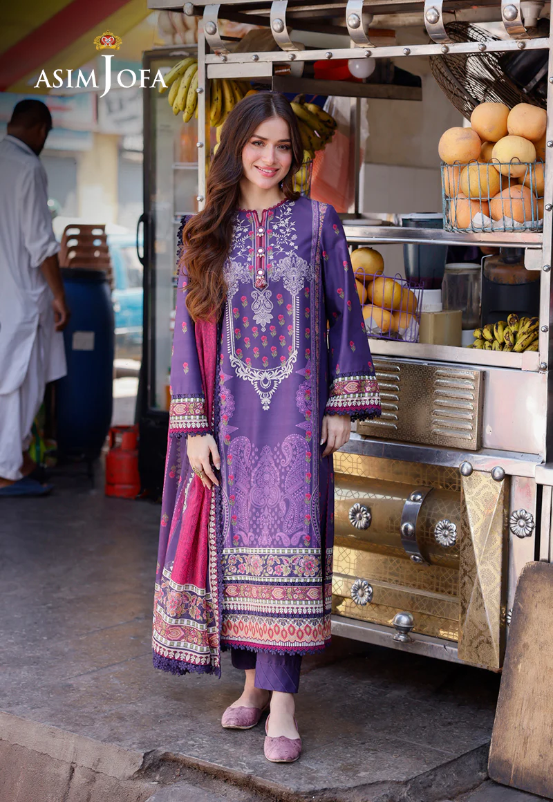 AJPL-11 PRINTED ARABIC LAWN 3 PCS - Image 4