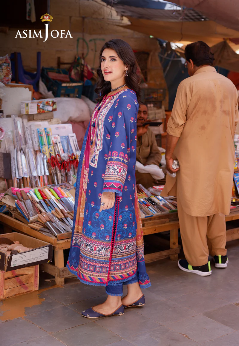 AJPL-12 PRINTED ARABIC LAWN 3 PCS - Image 2