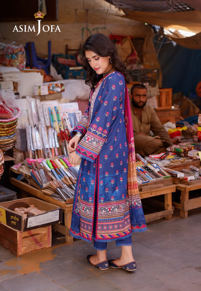 AJPL-12 PRINTED ARABIC LAWN 3 PCS - Image 3