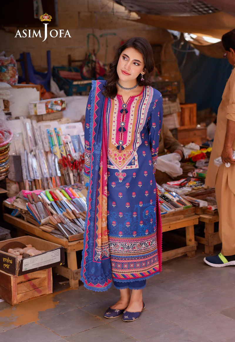 AJPL-12 PRINTED ARABIC LAWN 3 PCS - Image 4