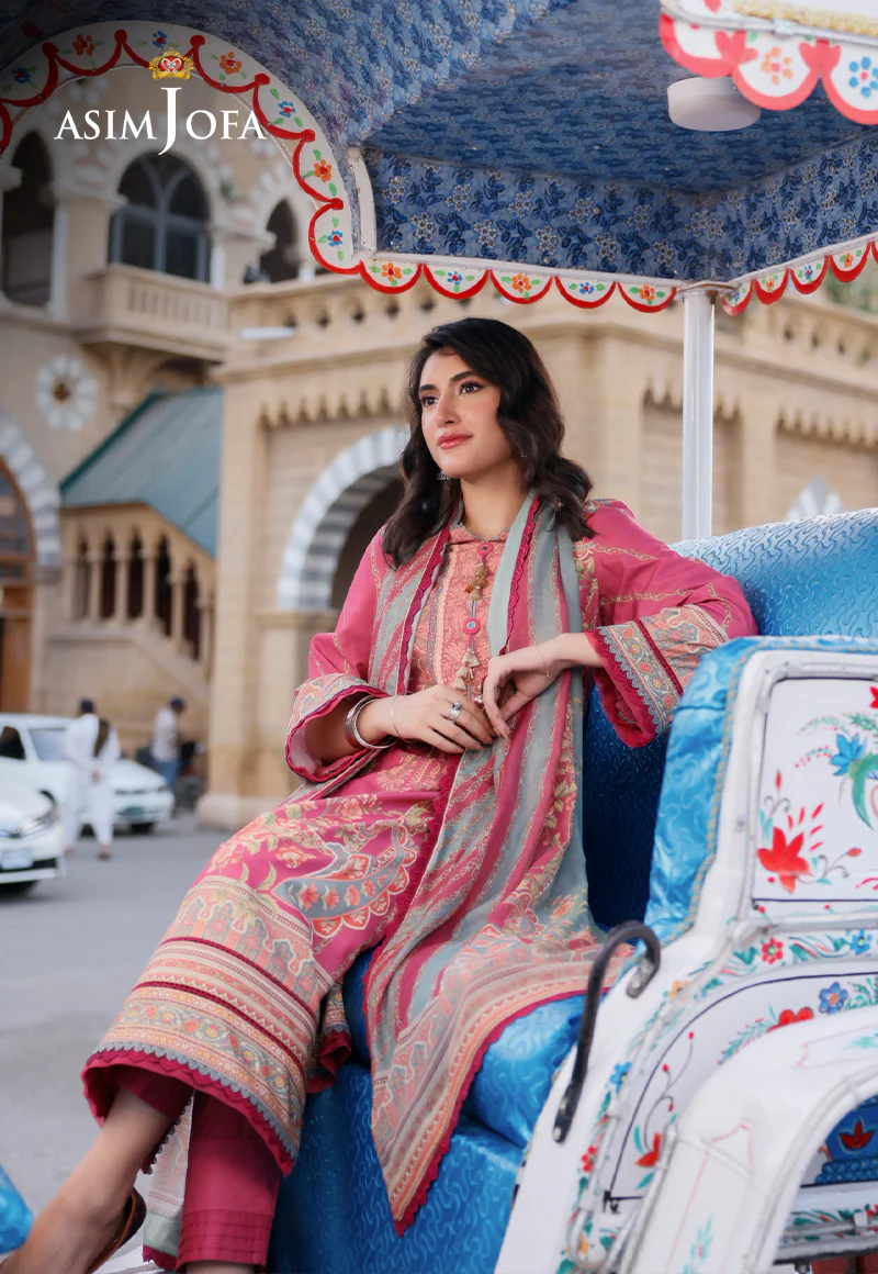 AJPL-14 PRINTED ARABIC LAWN 3 PCS - Image 7