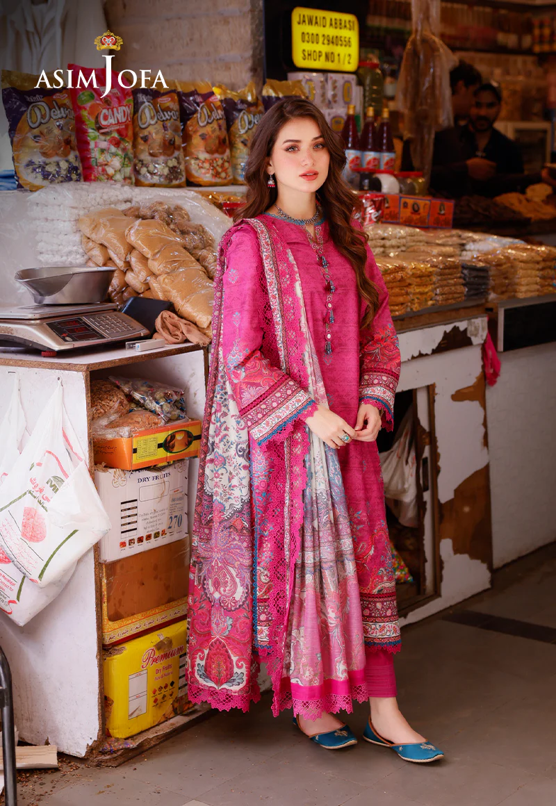 AJPL-17 PRINTED ARABIC LAWN 3 PCS - Image 3