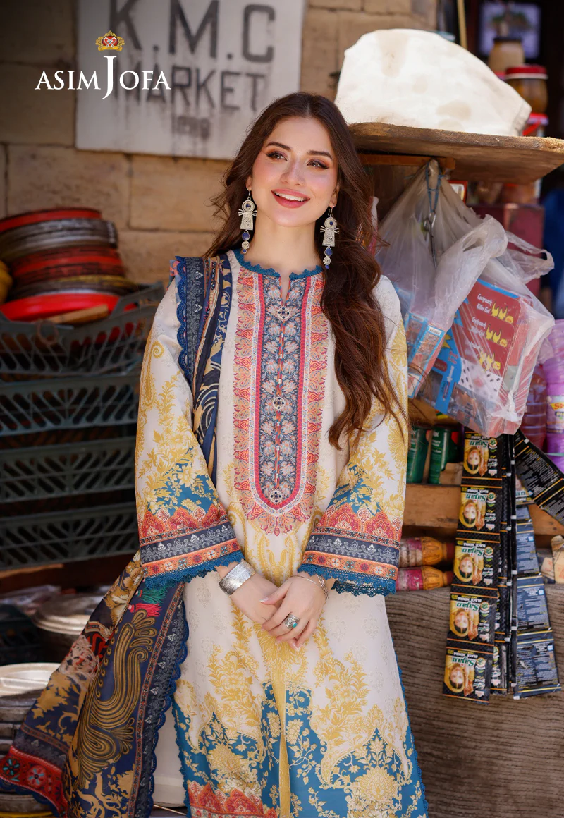 AJPL-18 PRINTED ARABIC LAWN 3 PCS - Image 7