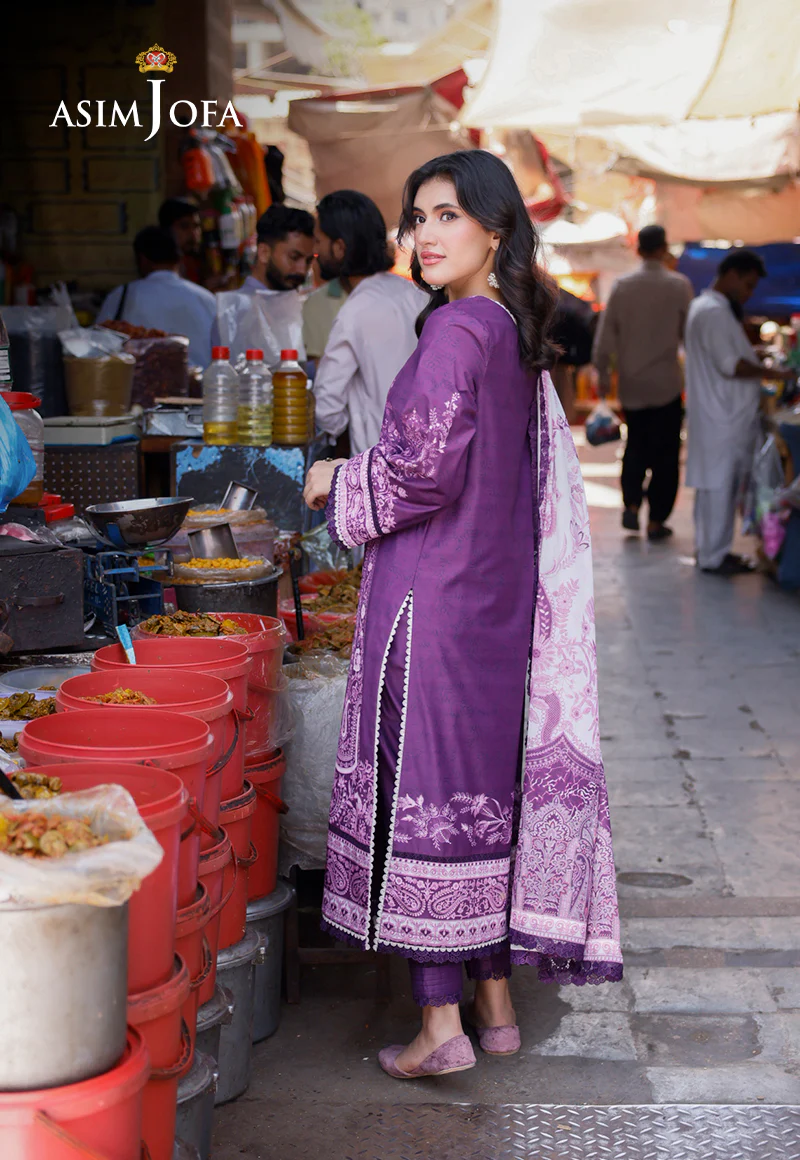 AJPL-20 PRINTED ARABIC LAWN 3 PCS - Image 3