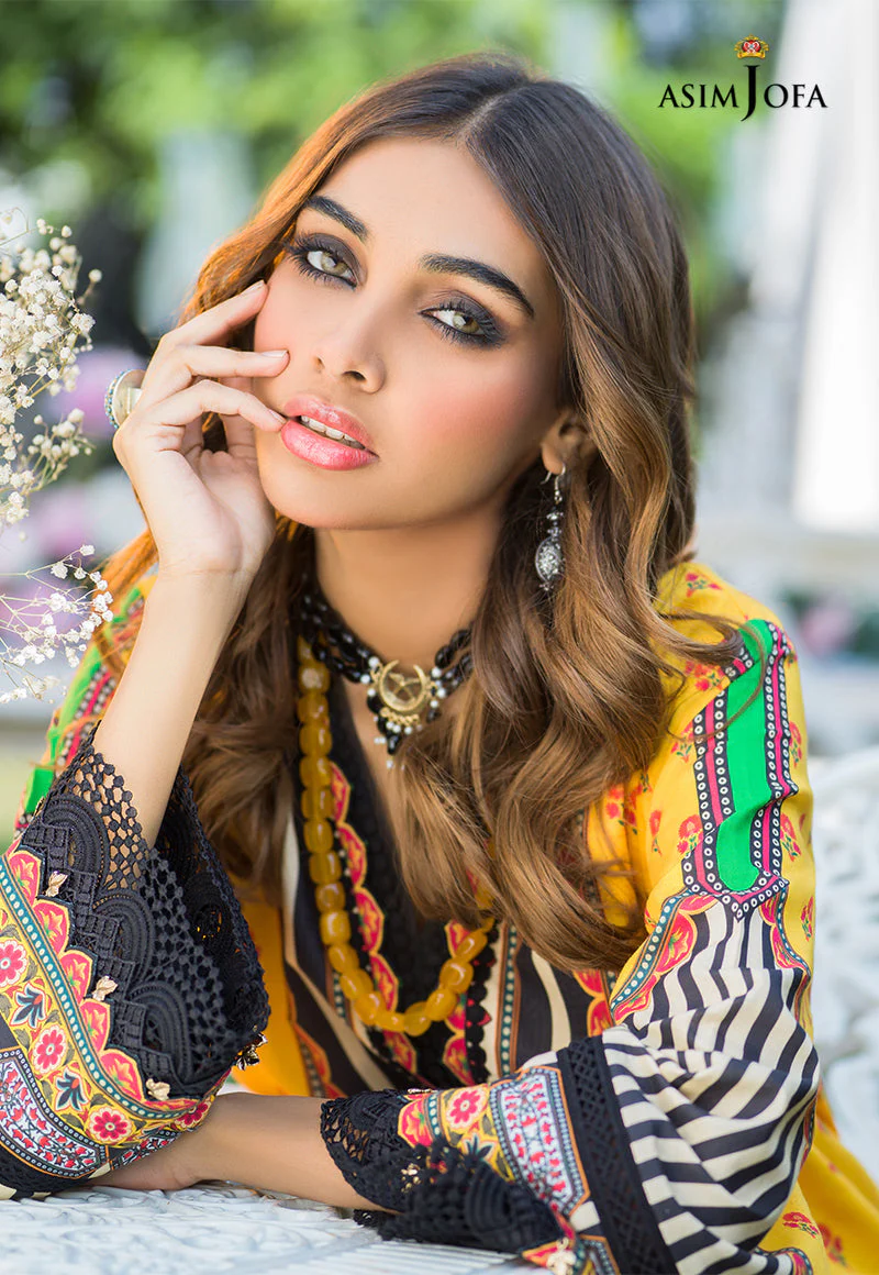AJPR-03 PRINTED LAWN 3 PCS - Image 3