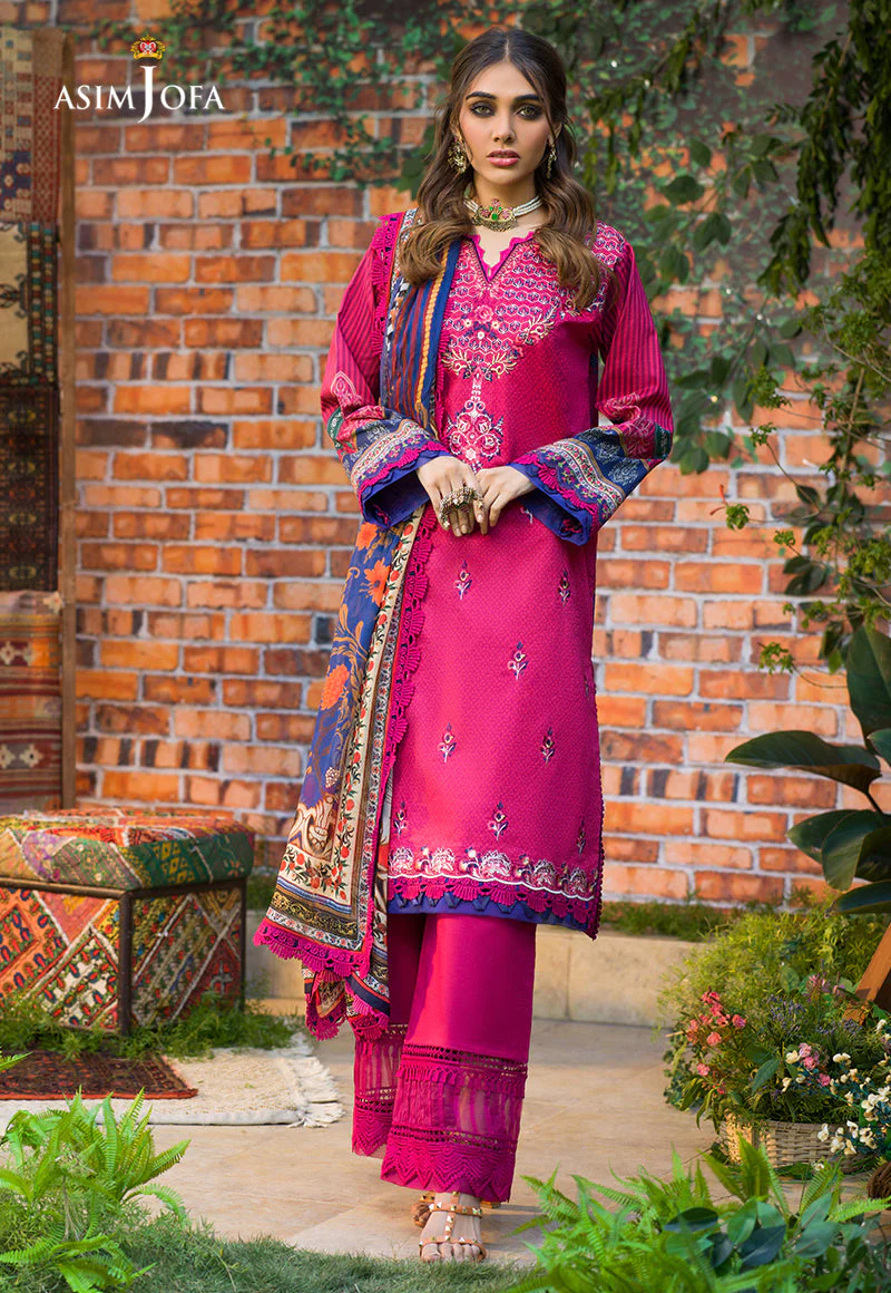 AJPR-08 EMBROIDERED LAWN 3 PCS - Image 2