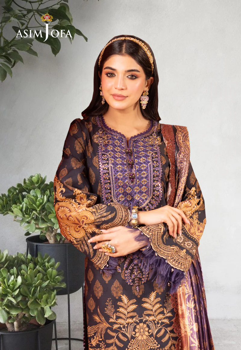 AJRA-01 EMBROIDERED JACQUARD 3 PCS - Image 3