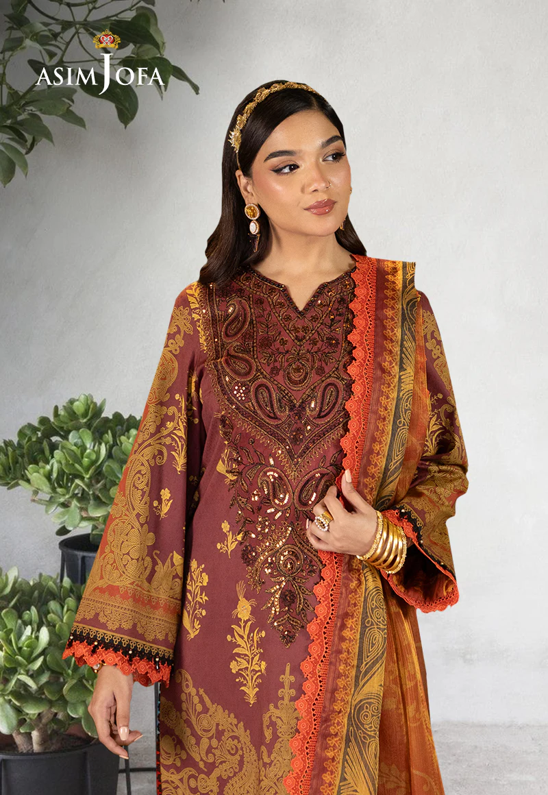 AJRA-04 EMBROIDERED JACQUARD 3 PCS - Image 3