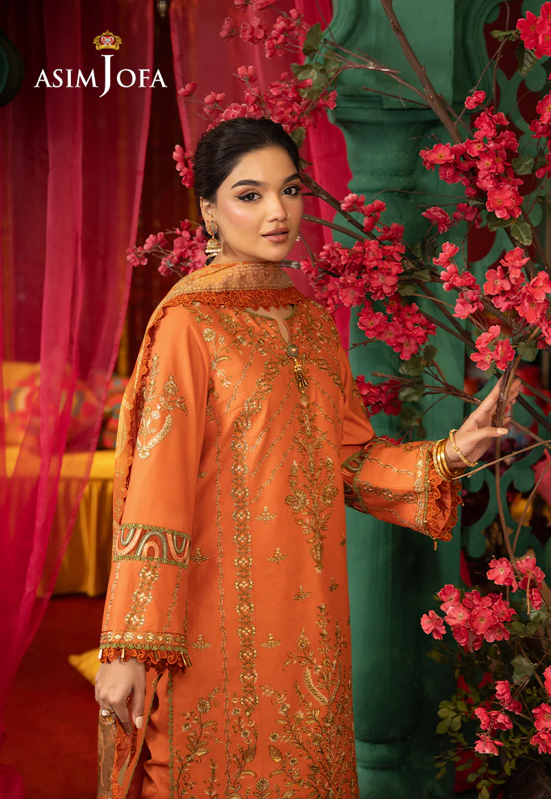 AJRA-14 EMBROIDERED LAWN  3 PCS - Image 5