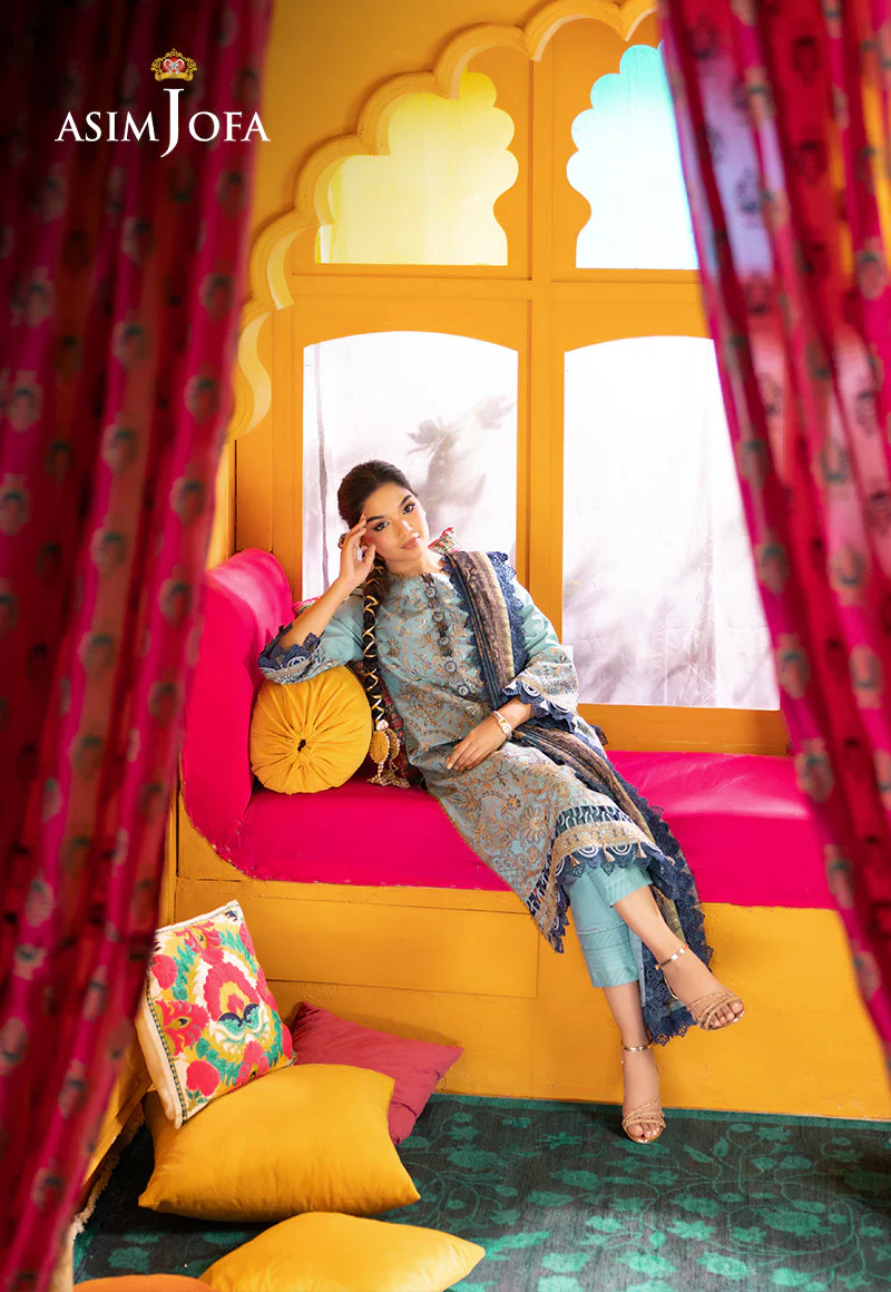 AJRAD-12 EMBROIDERED LAWN STITCHED 3 PCS - Image 10