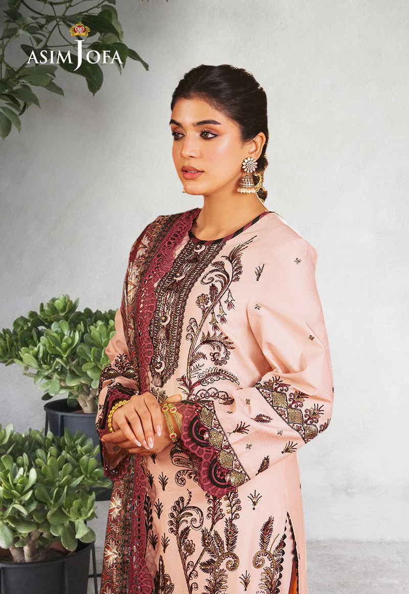 AJRAD-29 EMBROIDERED JACQUARD STITCHED 3 PCS - Image 3