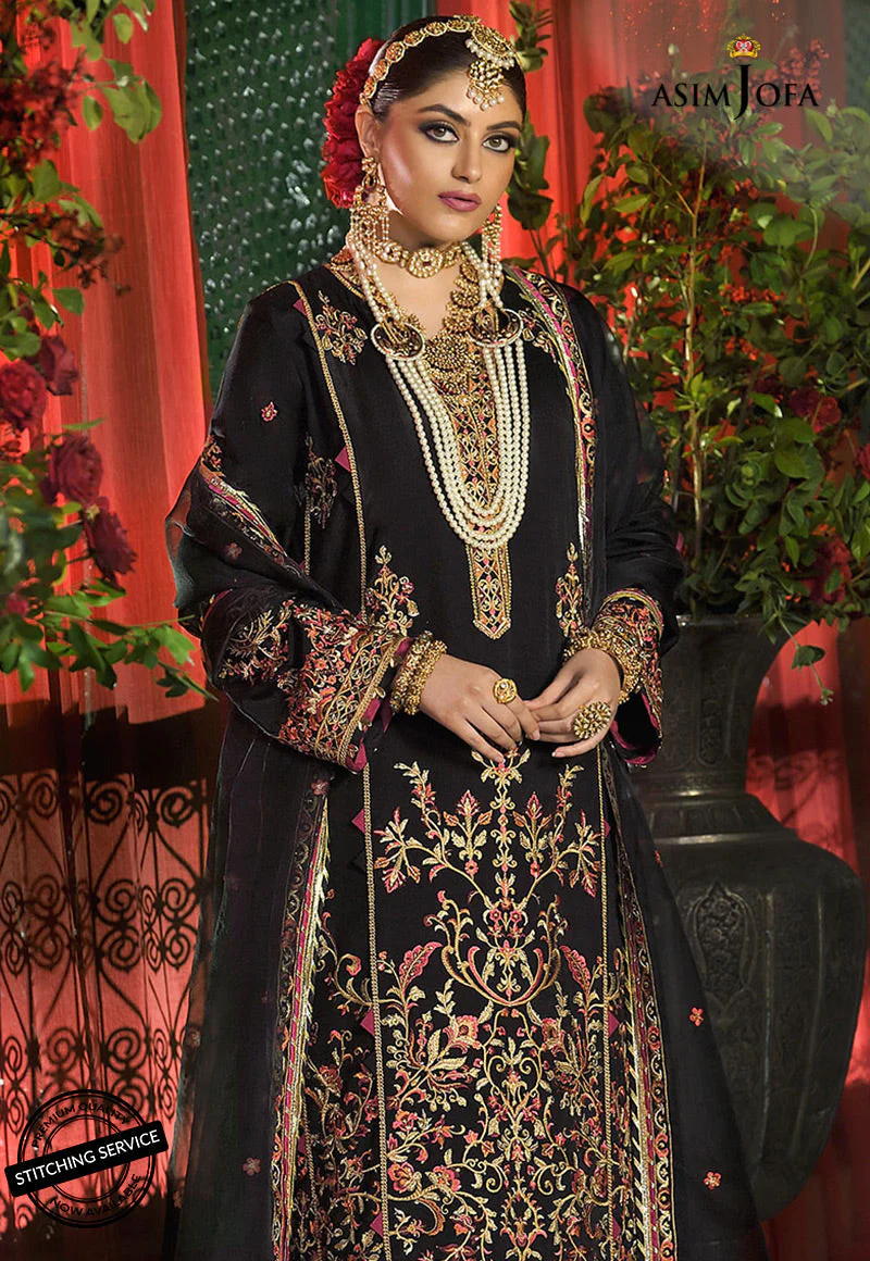 AJRD-16 EMBROIDERED SILK STITCHED 2 PCS - Image 4