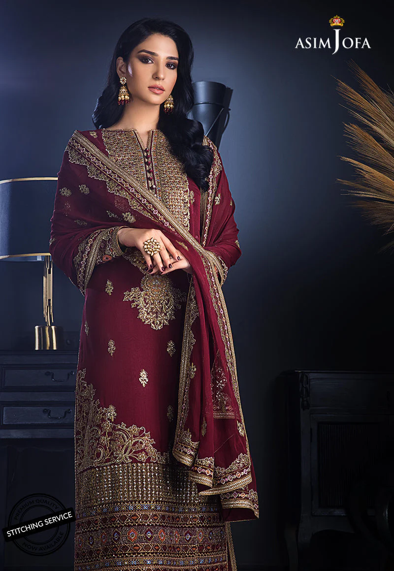 AJRE-02 EMBROIDERED CHIFFON 3 PCS - Image 3
