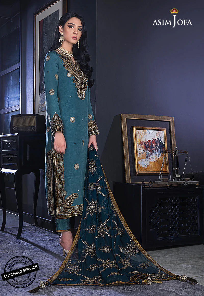 AJRE-03 EMBROIDERED COTTON SILK 3 PCS - Image 5