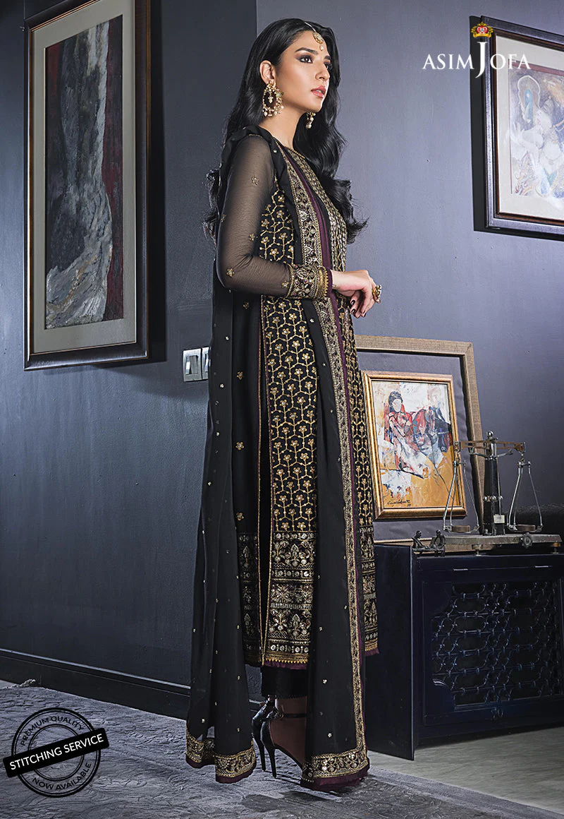 AJRE-11 EMBROIDERED CHIFFON 3 PCS - Image 6