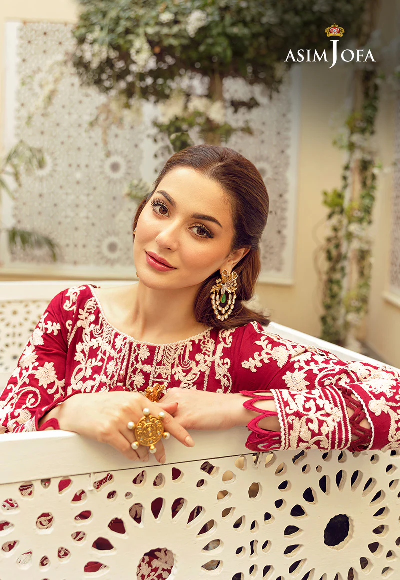 AJRL-01 EMBROIDERED SELF JACQUARD LAWN 3 PCS - Image 3