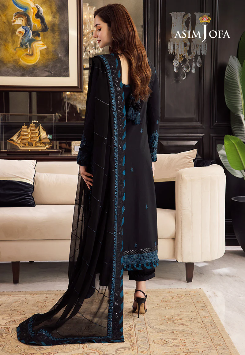 AJRN-02 EMBROIDERED LAWN SILK 3 PCS - Image 2