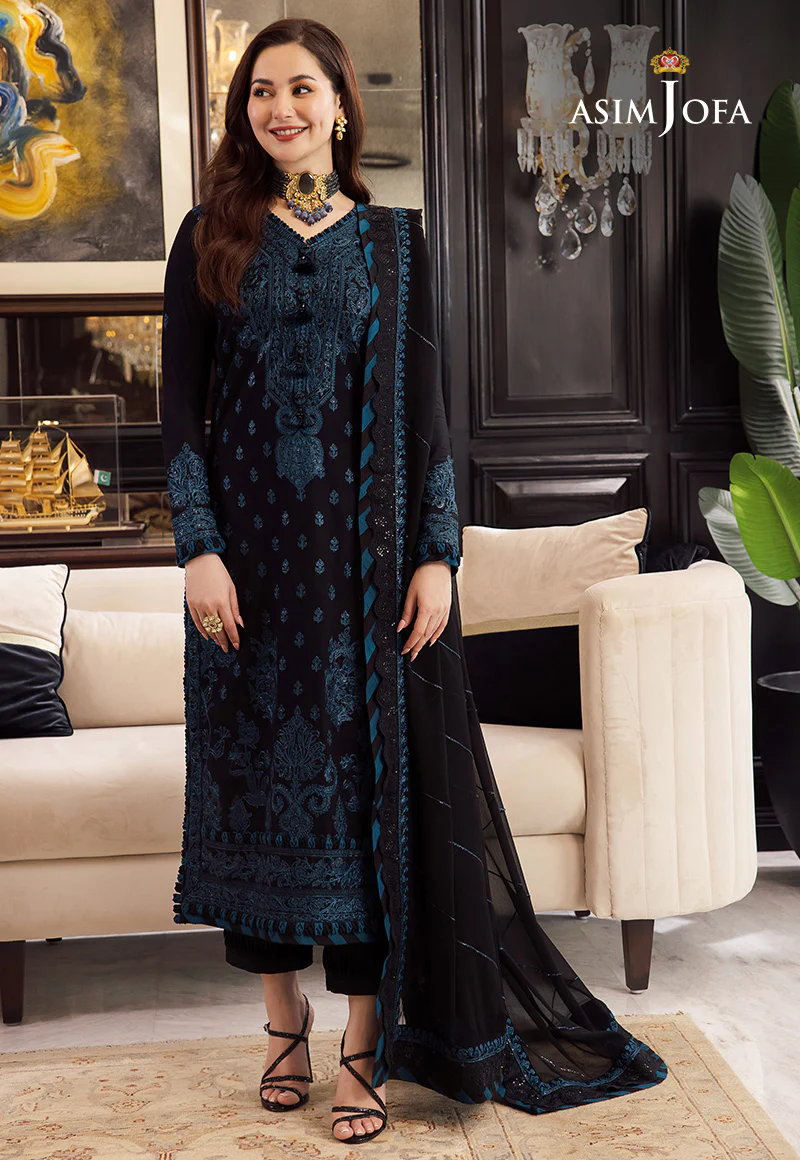 AJRN-02 EMBROIDERED LAWN SILK 3 PCS - Image 3