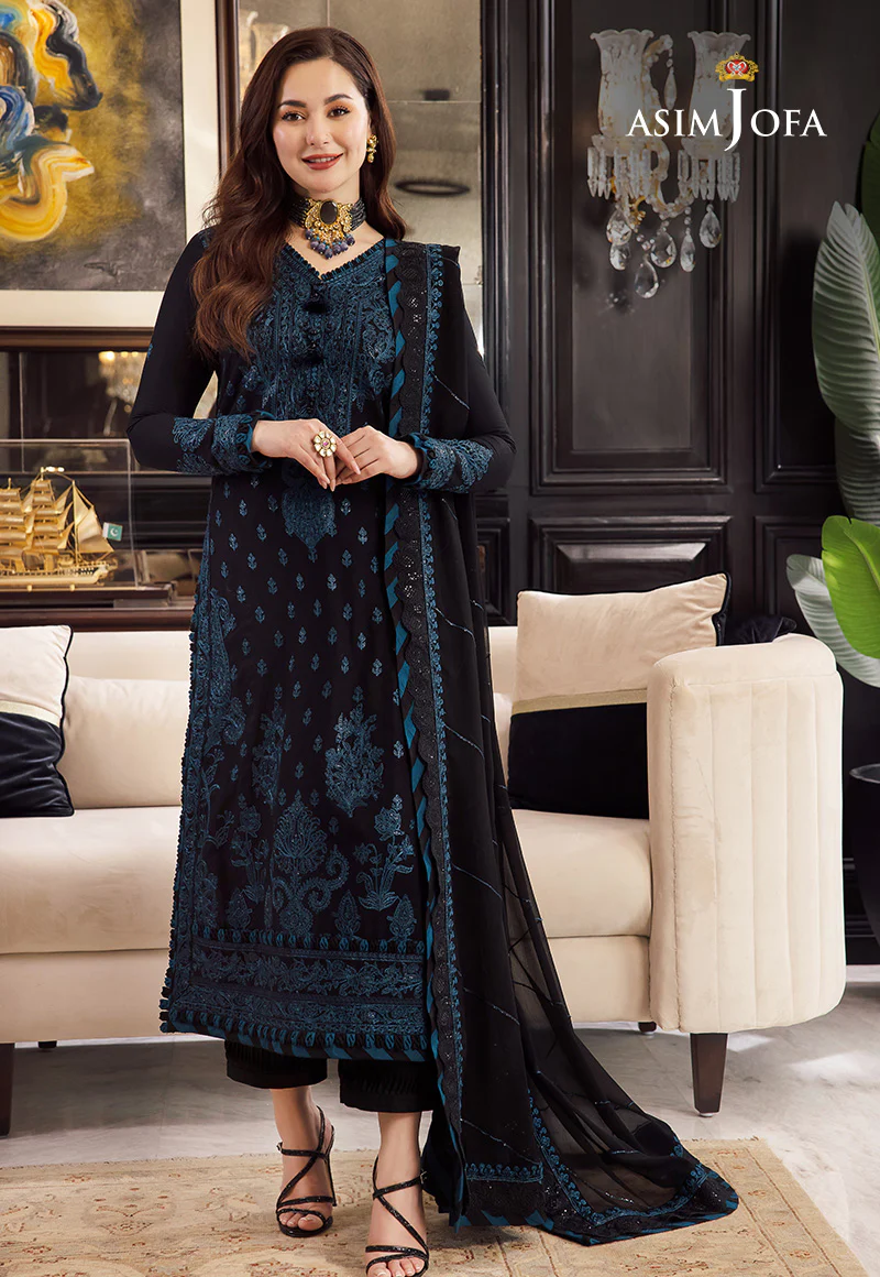 AJRN-02 EMBROIDERED LAWN SILK 3 PCS - Image 5
