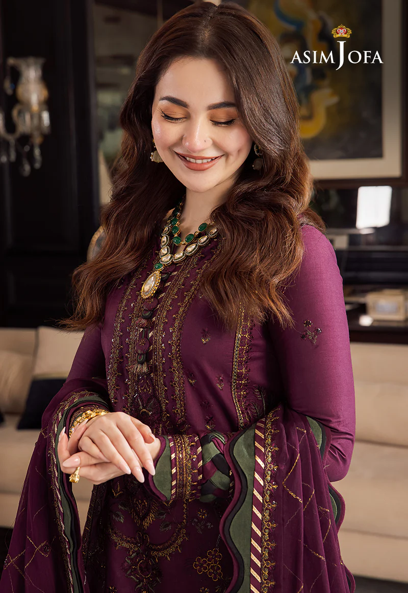 AJRN-04 EMBROIDERED LAWN SILK 3 PCS - Image 4