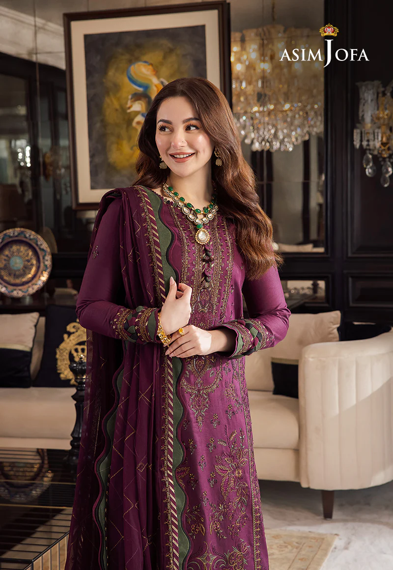AJRN-04 EMBROIDERED LAWN SILK 3 PCS - Image 6