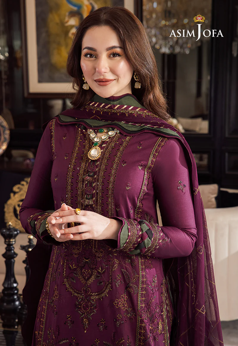 AJRN-04 EMBROIDERED LAWN SILK 3 PCS - Image 8