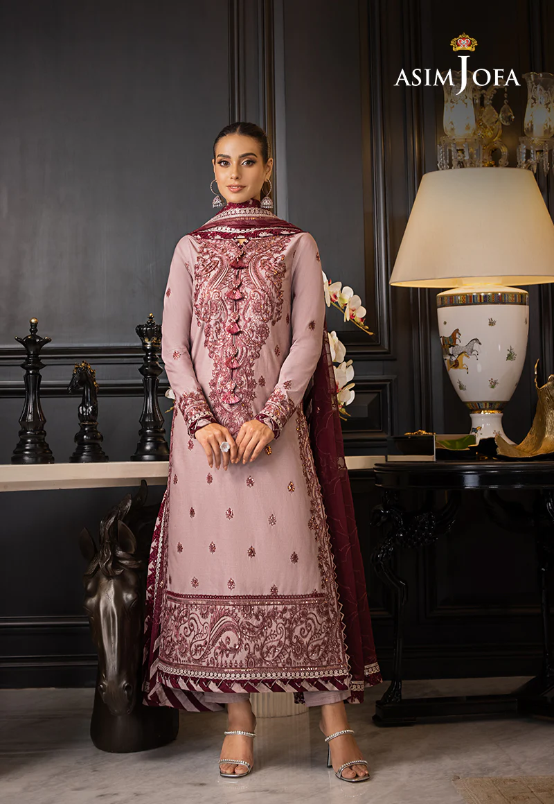 AJRN-06 EMBROIDERED LAWN SILK 3 PCS - Image 7