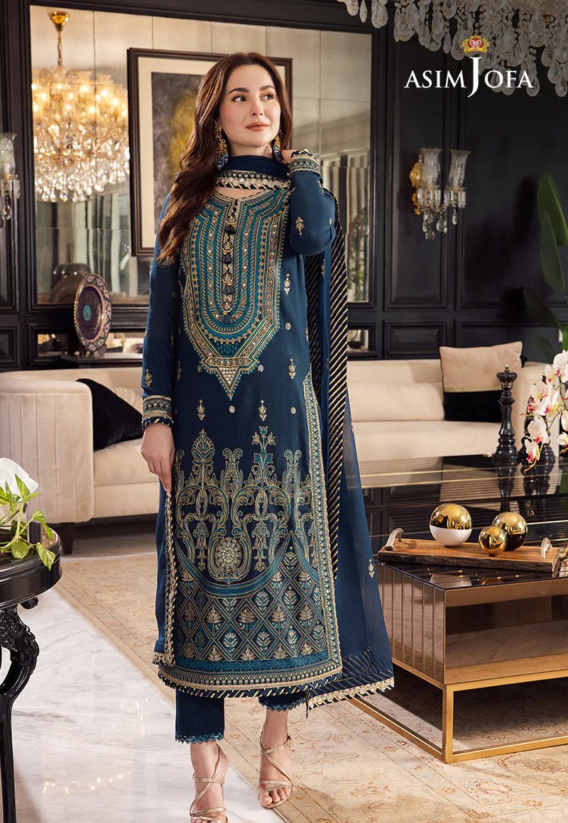 AJRN-10 EMBROIDERED LAWN SILK 3 PCS - Image 6