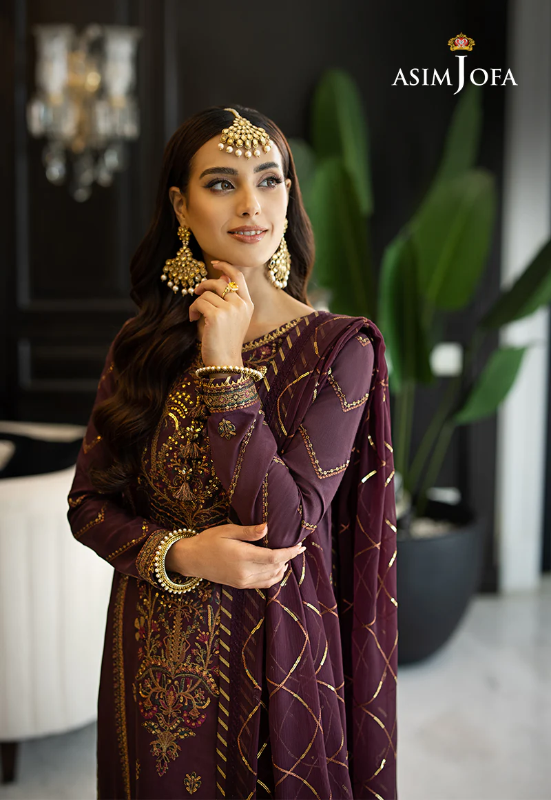AJRN-13 EMBROIDERED LAWN SILK 3 PCS - Image 3