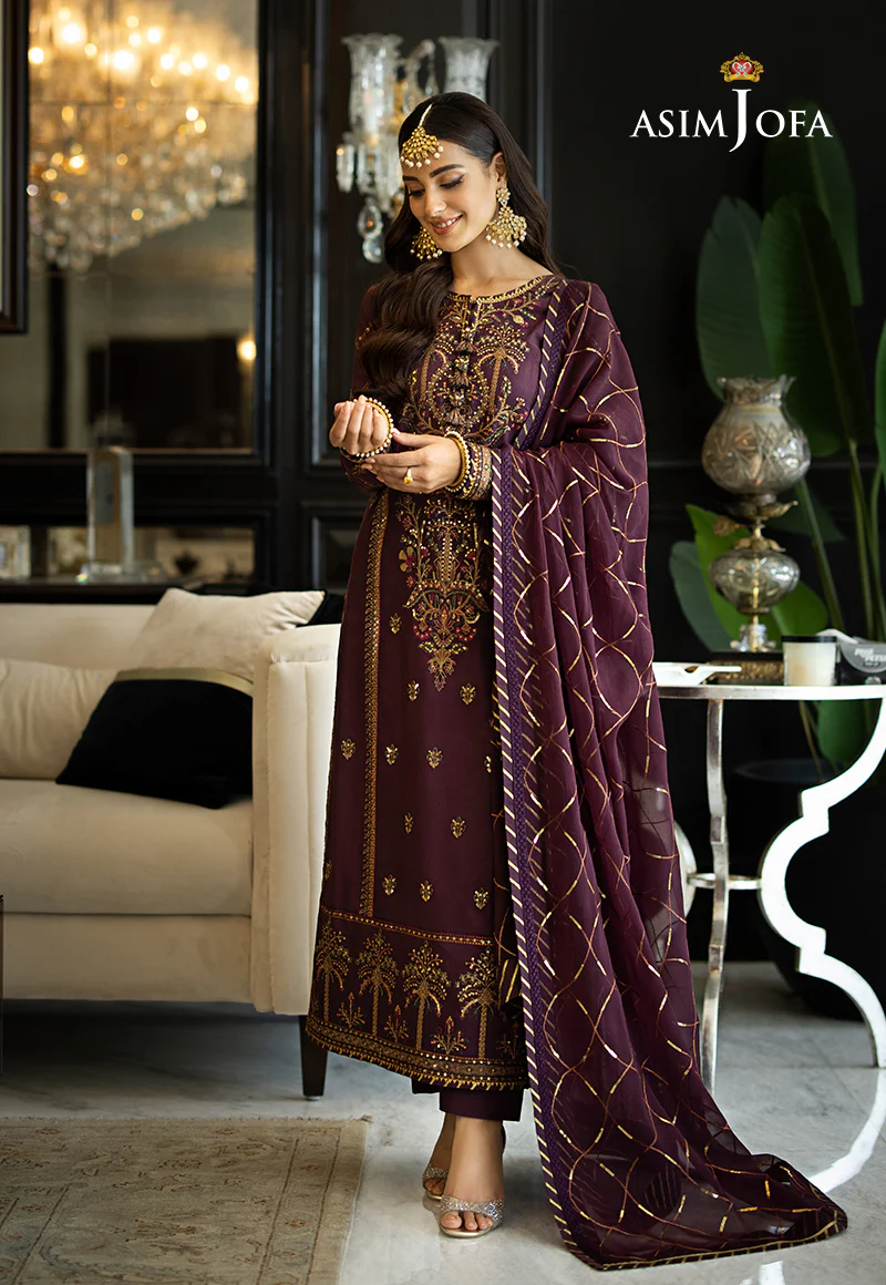 AJRN-13 EMBROIDERED LAWN SILK 3 PCS - Image 6