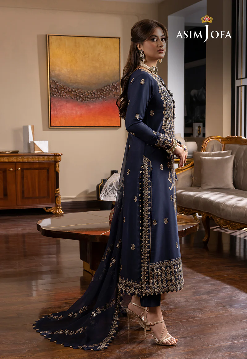 AJRN-16 EMBROIDERED LAWN SILK 3 PCS - Image 3