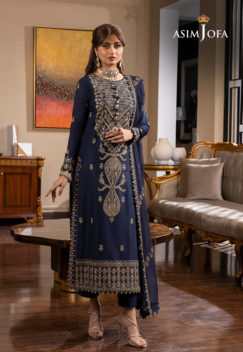 AJRN-16 EMBROIDERED LAWN SILK 3 PCS - Image 4