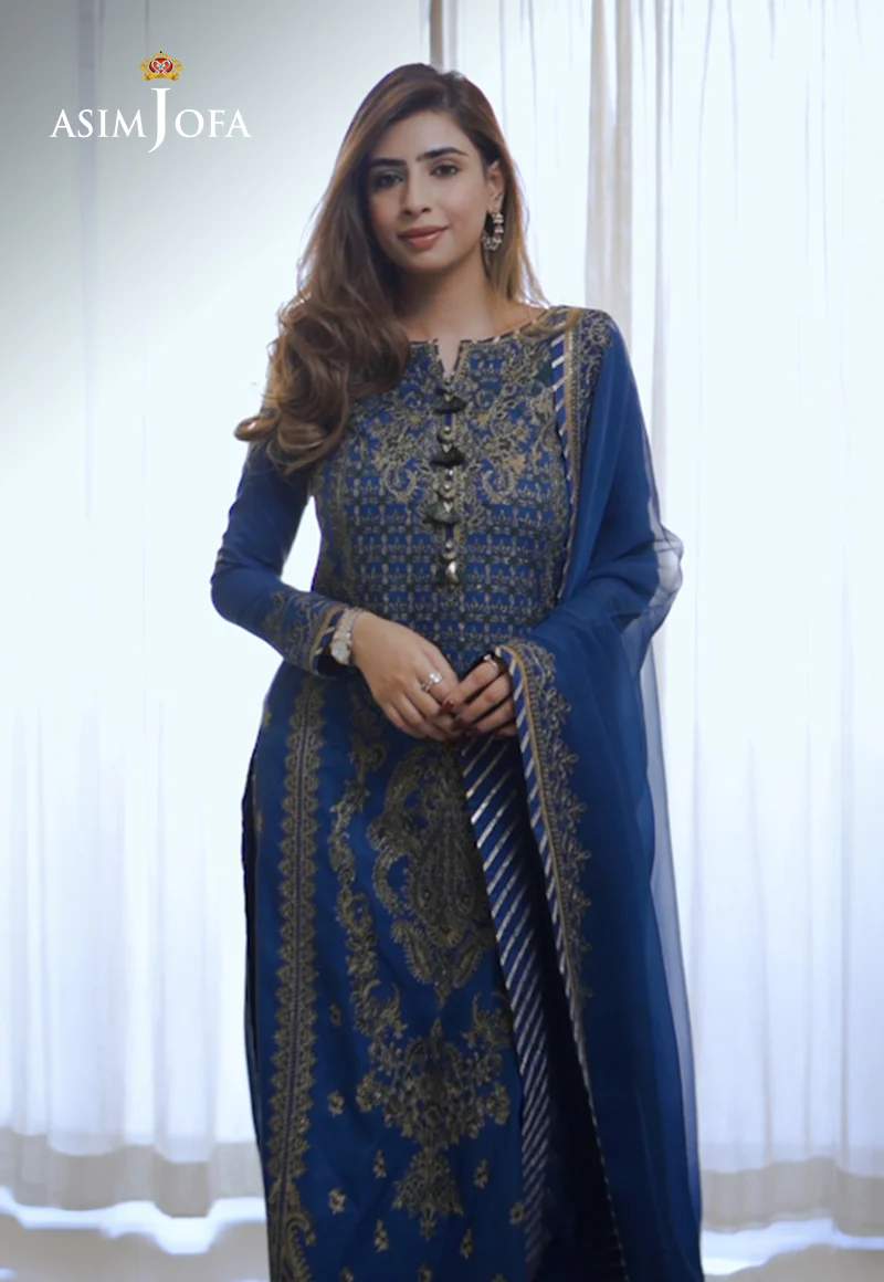 AJRN-17 EMBROIDERED LAWN SILK 3 PCS - Image 9