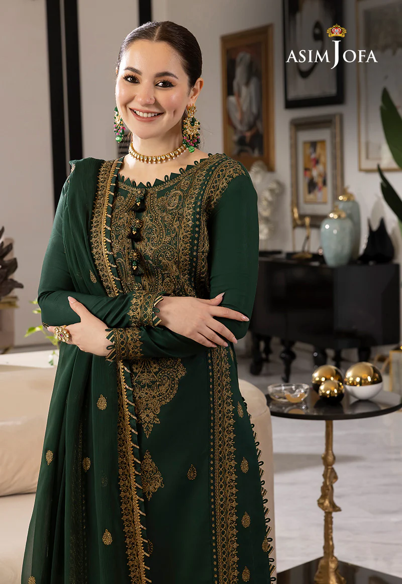AJRN-18 EMBROIDERED LAWN SILK 3 PCS - Image 4