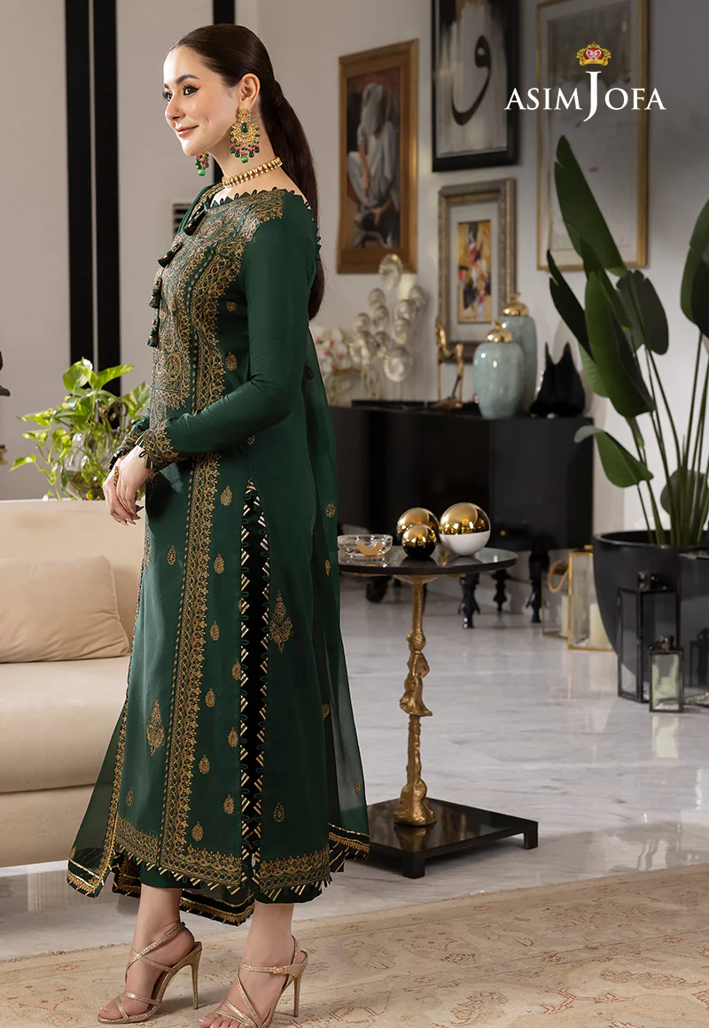 AJRN-18 EMBROIDERED LAWN SILK 3 PCS - Image 8