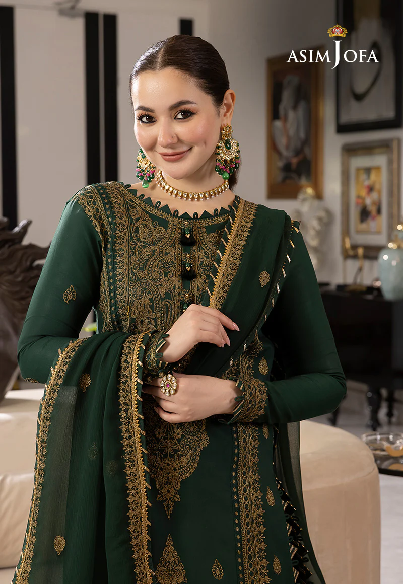 AJRN-18 EMBROIDERED LAWN SILK 3 PCS - Image 9
