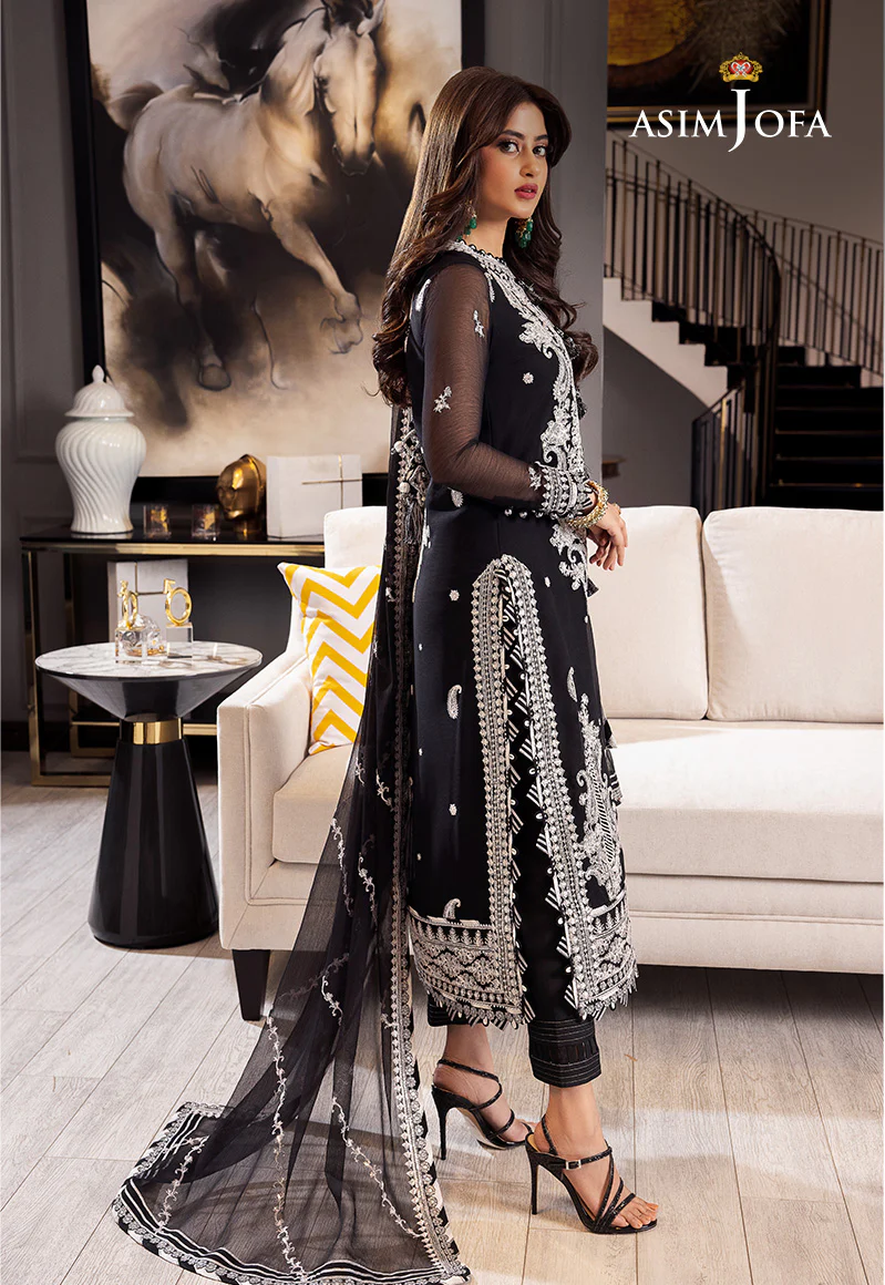 AJRN-19 EMBROIDERED CHIFFON 3 PCS - Image 4