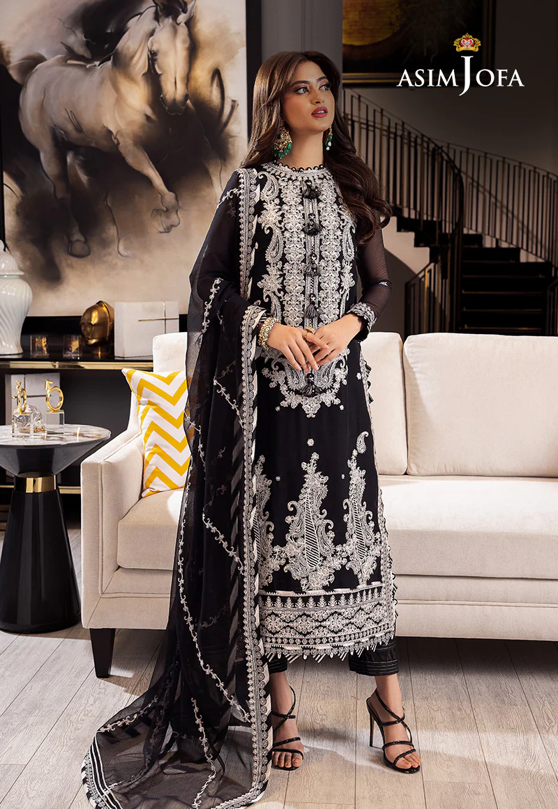 AJRN-19 EMBROIDERED CHIFFON 3 PCS - Image 6