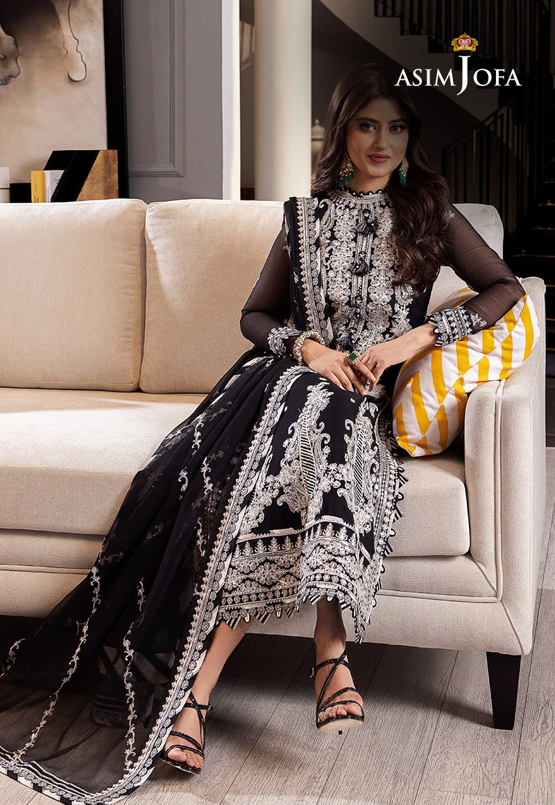 AJRN-19 EMBROIDERED CHIFFON 3 PCS - Image 7