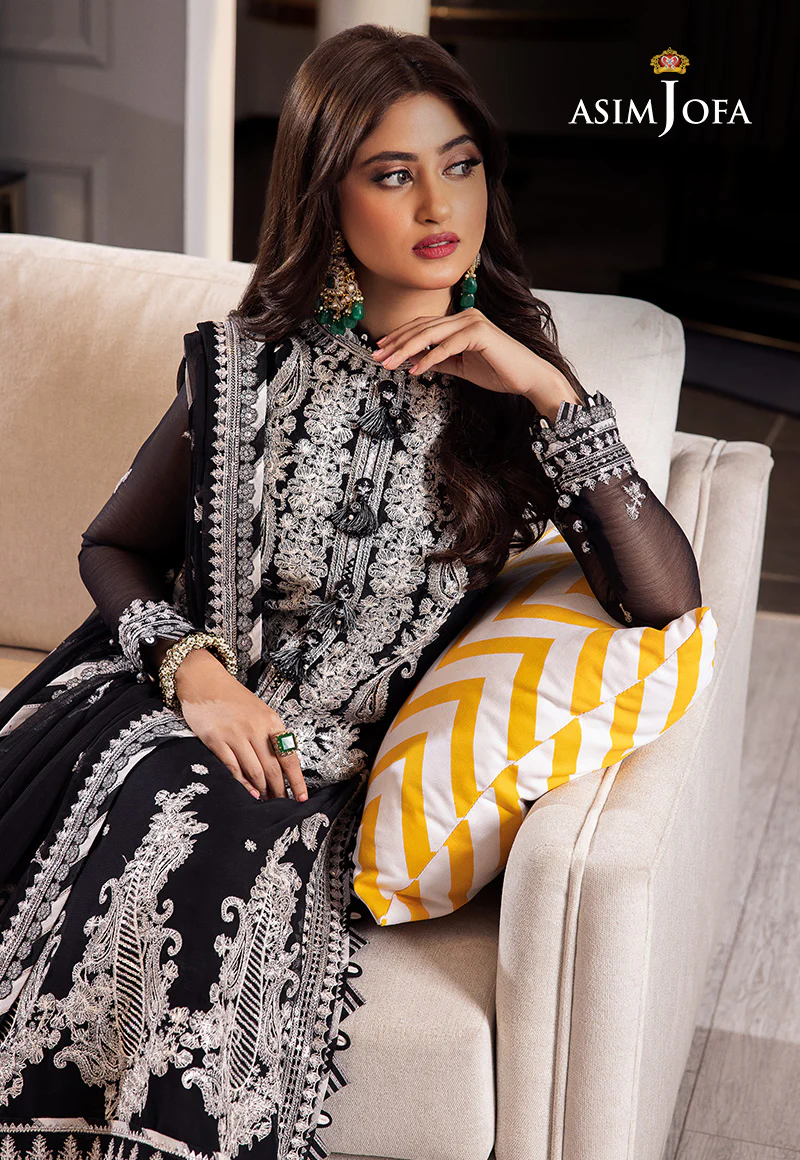 AJRN-19 EMBROIDERED CHIFFON 3 PCS - Image 8