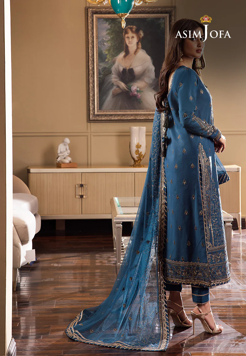 AJRN-21 EMBROIDERED LAWN SILK 3 PCS - Image 4