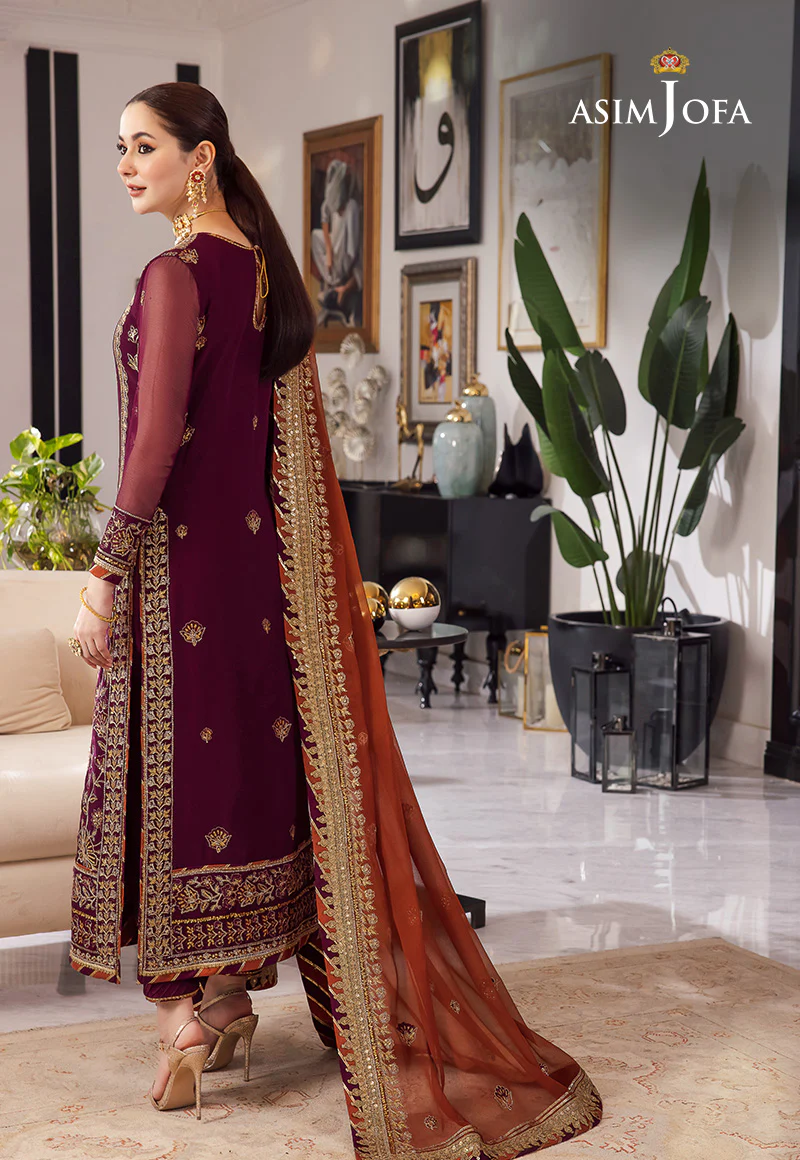AJRN-23 EMBROIDERED CHIFFON 3 PCS - Image 2