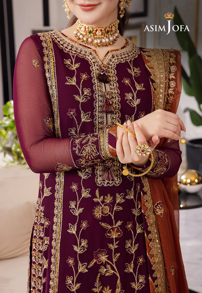 AJRN-23 EMBROIDERED CHIFFON 3 PCS - Image 5