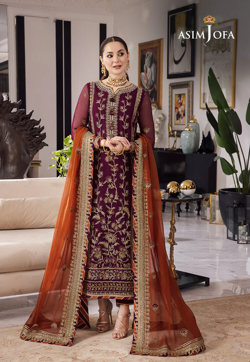 AJRN-23 EMBROIDERED CHIFFON 3 PCS - Image 6