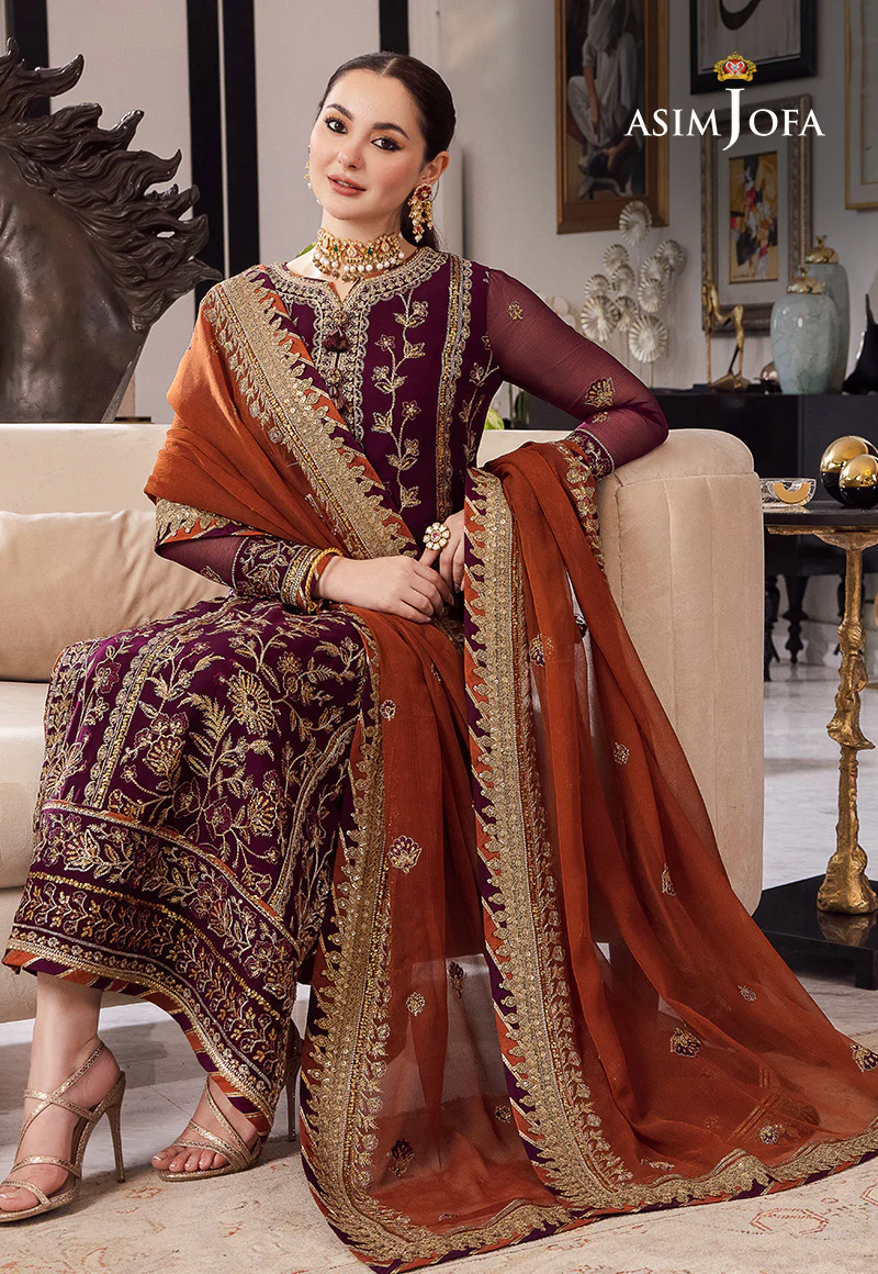 AJRN-23 EMBROIDERED CHIFFON 3 PCS - Image 9