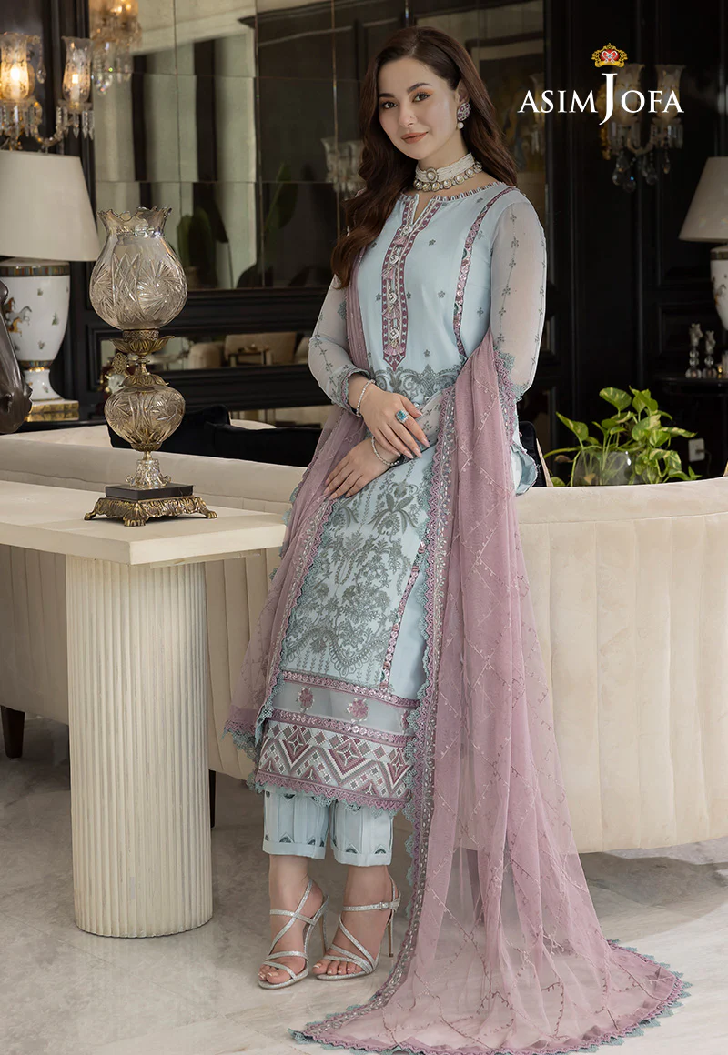 AJRN-24 EMBROIDERED CHIFFON 3 PCS - Image 3