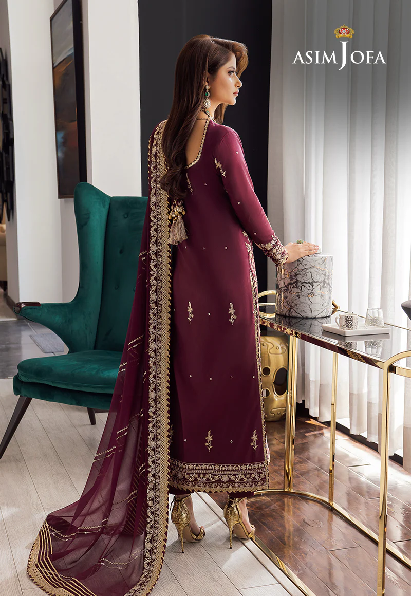 AJRN-25 EMBROIDERED LAWN SILK 3 PCS - Image 5