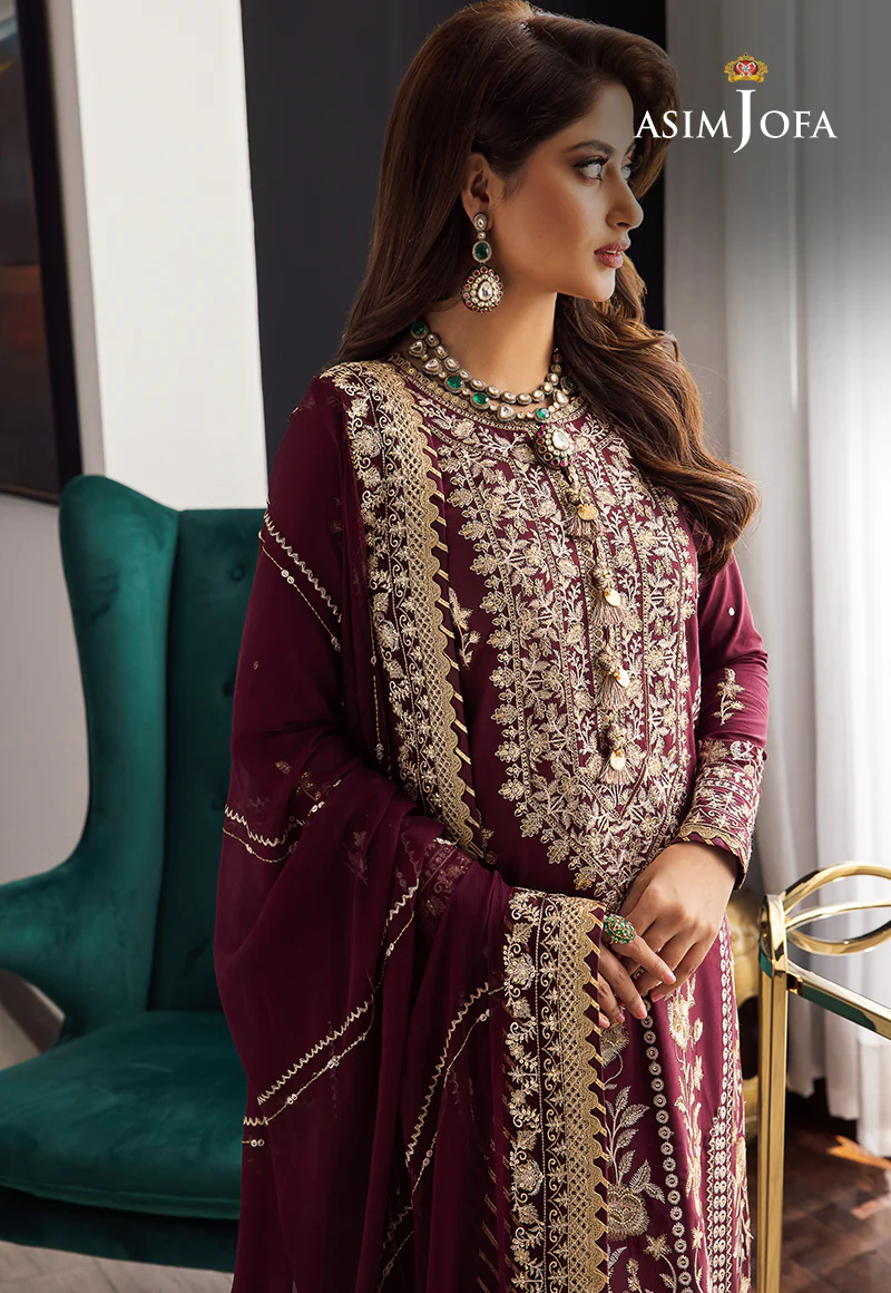 AJRN-25 EMBROIDERED LAWN SILK 3 PCS - Image 6