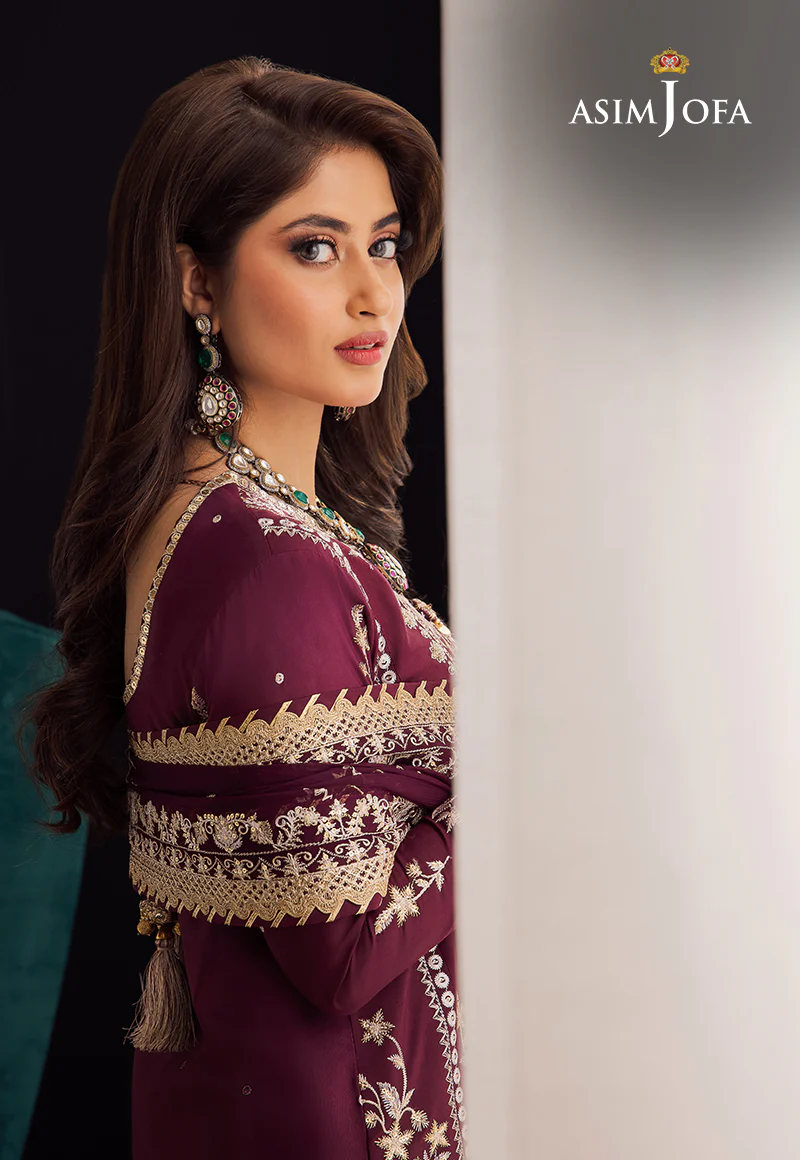 AJRN-25 EMBROIDERED LAWN SILK 3 PCS - Image 9