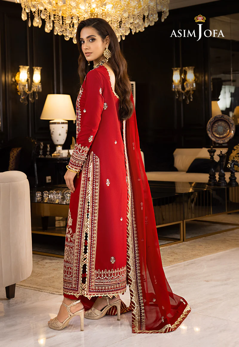 AJRN-26 EMBROIDERED LAWN SILK 3 PCS - Image 3